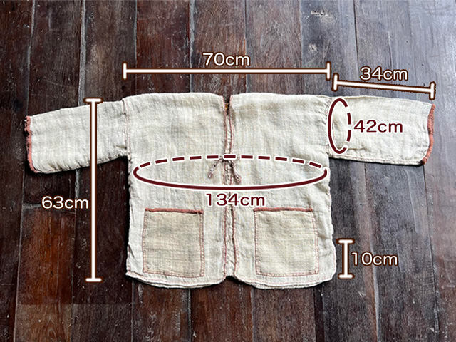 HEMP100% _織り ハンド ステッチ TEE