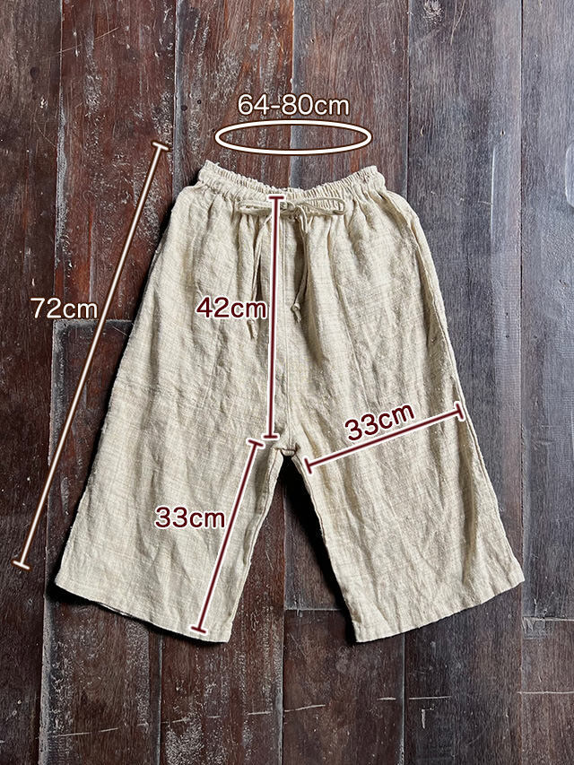 HEMP100% _織り ハンド ステッチ TEE