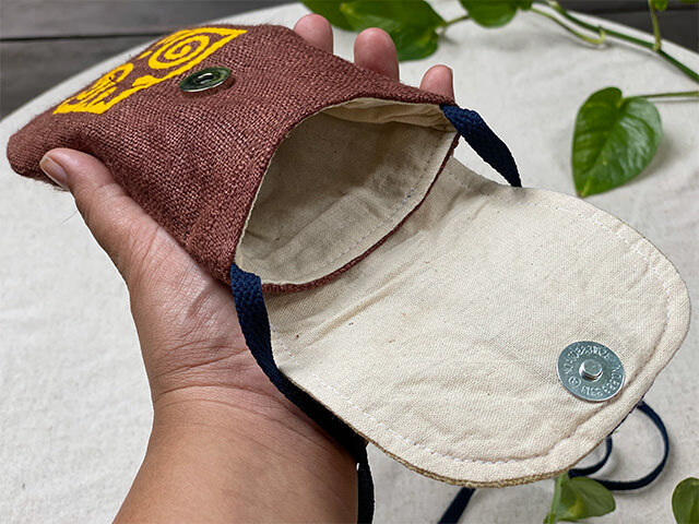 HEMPベトナム アップリケ ポーチ (4種)