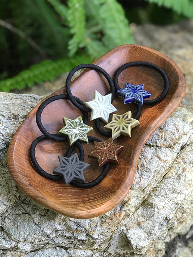 wacca 陶器の麻の葉 ヘアゴム【パヤカ オンラインショップ】