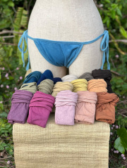 asana ヘンプコットン 薄手 ショーツ・草木染め