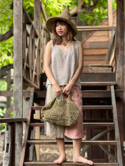 HEMP100% 手編み バッグ