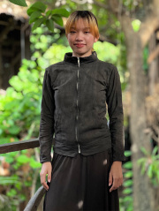 asana ヘンプコットン 厚手 ジャージ トップス・草木染め