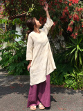 asana ゆったりチュニック・きなり