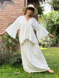 asana HEMP100% 2WAYスカート・きなり