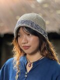 HEMP100% 厚手 手編み ニット帽子 