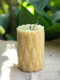ちろりろうそく みつろうキャンドル・円柱彫り・小
