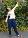 asana NEWふかふかサルエルパンツ・草木染め