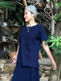 asana メンズ ラグランTee・草木染め