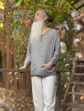 HEMP100% テロテロ ゆったり シャツ・草木染め