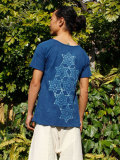 asana メンズ ソフトラグランTee バティック・草木染め