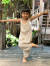 asana KIDS HEMP100% 薄手 オーバーオール・きなり