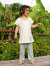 asana KIDS プリントパッチワークパンツ