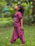 asana KIDS ヘンプコットン 薄手 NEW 2WAY パンツ・草木染め