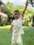 asana KIDS ヘンプコットン 薄手 ラグランTee・きなり
