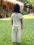 asana KIDS ヘンプコットン 薄手 ラグランTee・きなり