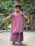 asana KIDS HEMP100% ガーゼ フリフリ チュニック・草木染め