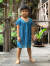 asana KIDS HEMP100% ガーゼ フリフリ チュニック・草木染め