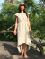 asana HEMP100% シンデレラ ワンピース・きなり