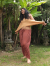 asana ひらひらサルエルパンツ