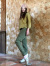 asana HEMP100% もんぺパンツ・草木染め
