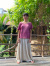 asana ヘンプコットン ゆったり Tee・草木染め