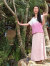 asana ゆったりTee・草木段染め