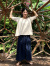 asana ひらひら フレアーTee・きなり