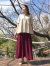 asana ひらひら フレアーTee・きなり