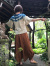 asana アフリカン フレアーTee・草木絞り染め