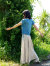 asana ウエーブTee・草木染め