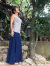 asana 麻柄プリント キャミソール