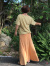 asana ゆったり 切り替えTee・草木染め