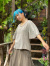 asana ヘンプコットン 薄手 アフリカン フレアーTee・草木染め