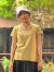 asana ヘンプコットン 厚手 NEW スリムTee・草木染め