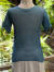asana HEMP100% 手編み メッシュ Tee・草木染め