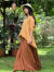 asana ヘンプコットン 薄手 NEW ウィング Tee・草木染め