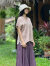 asana HEMP100% 手織り 貫頭衣 やわらか仕上げ・草木染め