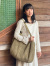 asana HEMP100% 手編み たっぷり ショルダーバッグ・草木染め