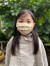 asana KIDS HEMP100% ガーゼ ユーカリ 草木染め シングル 大判 ループ 布マスク