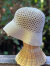 asana HEMP100% かぎ編み ハット