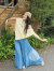 asana×Chill Batik ロングワイドパンツ