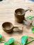 チーク WOOD フィッシュテール コーヒーカップ