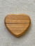 チーク WOOD ハート 小皿