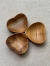 チーク WOOD ハート 小皿