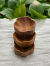 チーク WOOD 花形 小皿