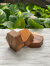 チーク WOOD 花形 小皿