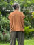 asana ヘンプコットン 薄手 ゆったり Tee・草木染め