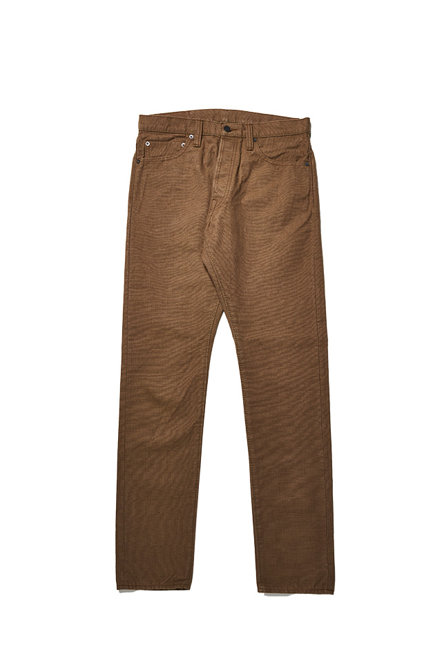 [1175-KH] Heavy Duck Cloth 5 Pocket Pants / Relaxed Tapered - Khaki