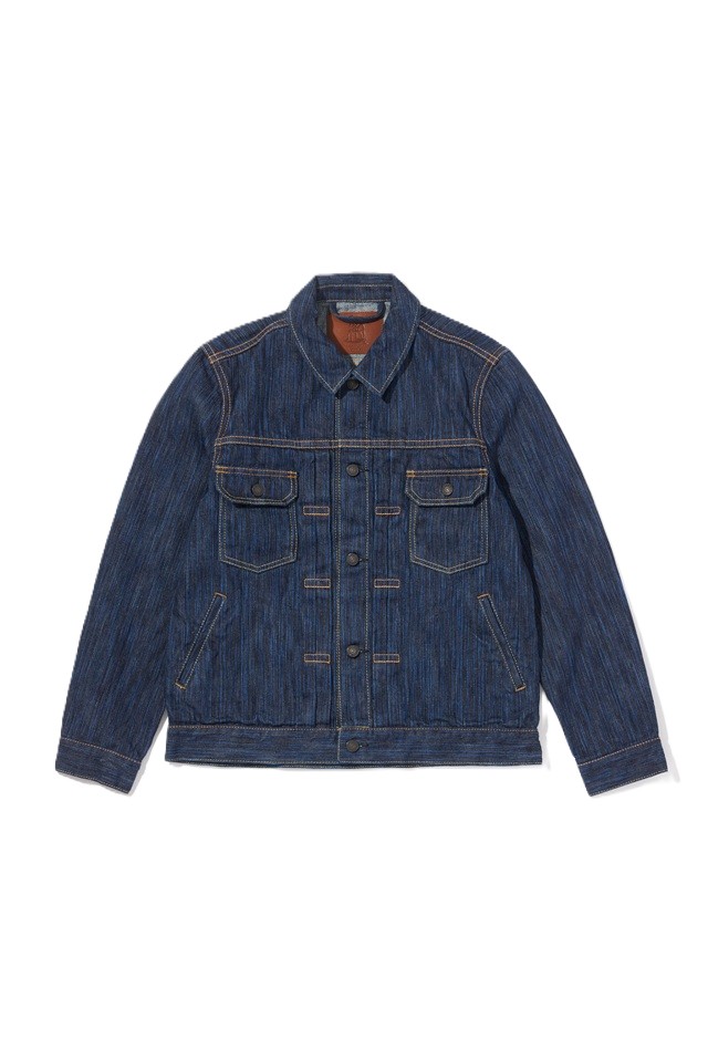 [6225-D] 14.5oz Waterfall Denim Type 2 Jacket - Dark